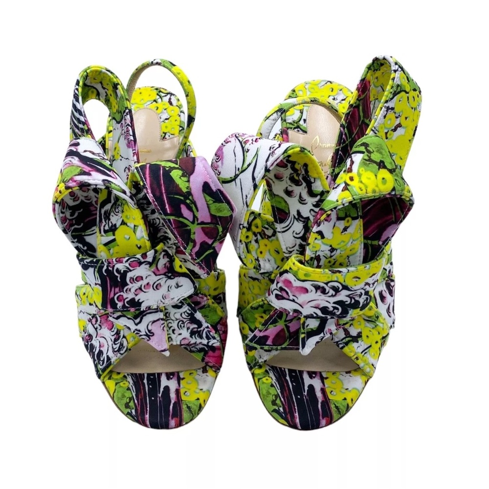 Vibrant Patterned Strappy Sandals